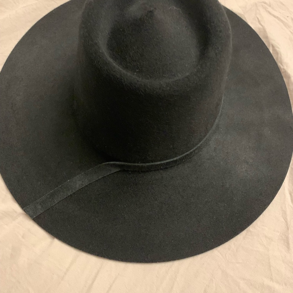 Black wool Janessa Leone Hat . Size medium - Picture 3 of 8